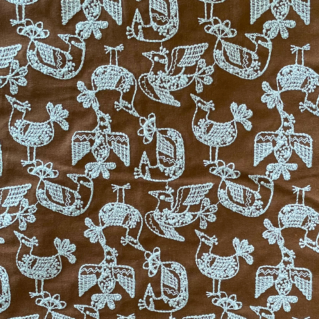 レース模様の鳥 Birds in a lace pattern / キャンバス地 3COLORS