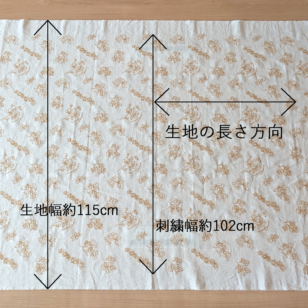 植物スケッチ Botanical sketch / コットンリネン 3COLORS