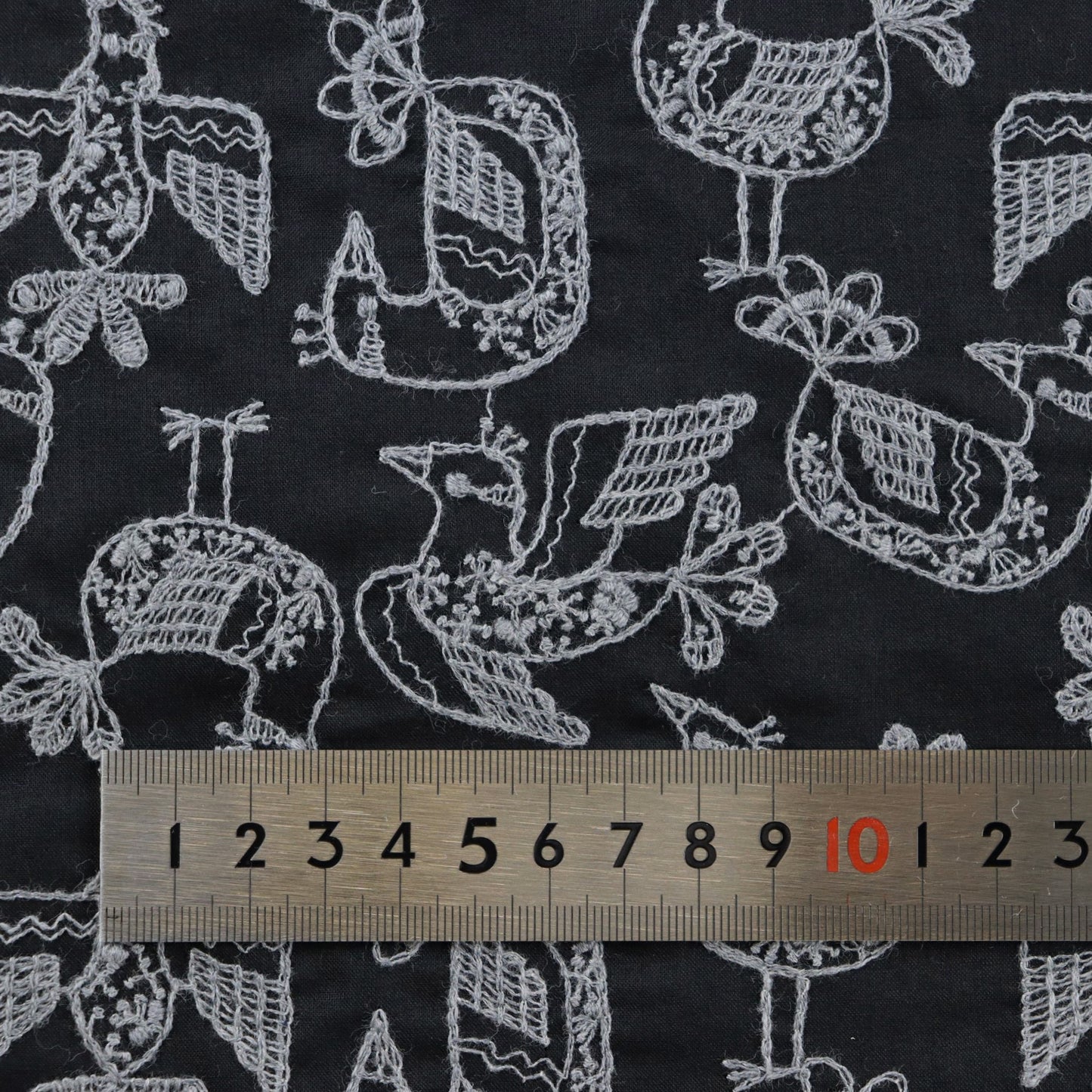 レース模様の鳥 Birds in a lace pattern / 綿100% 3COLORS