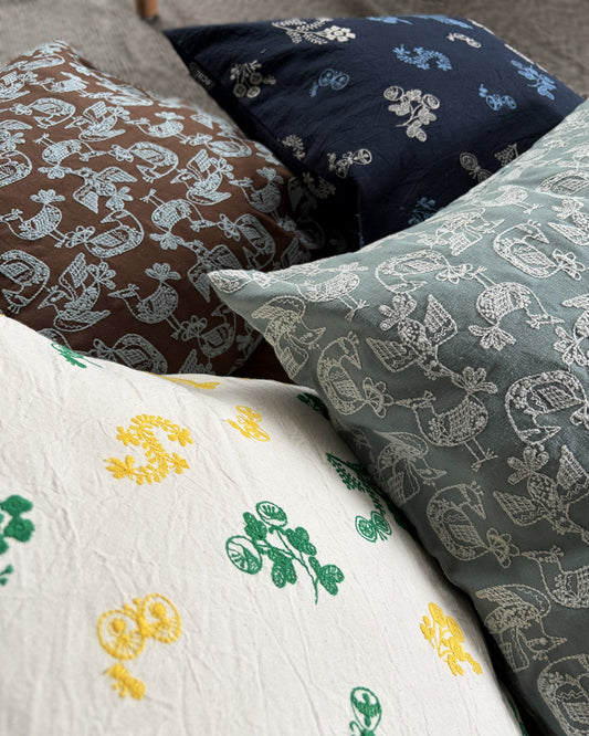 新発売のお知らせ｜刺繍クッションカバー2柄が仲間入りしました