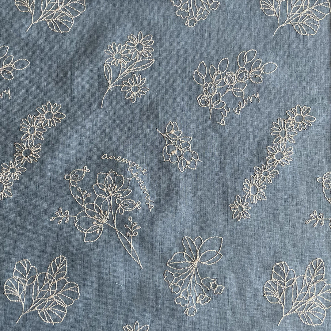 植物スケッチ  Botanical sketch / コットンリネン　3COLORS