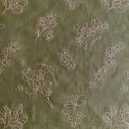 植物スケッチ  Botanical sketch / コットンリネン　3COLORS