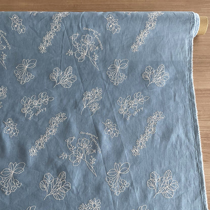 植物スケッチ  Botanical sketch / コットンリネン　3COLORS