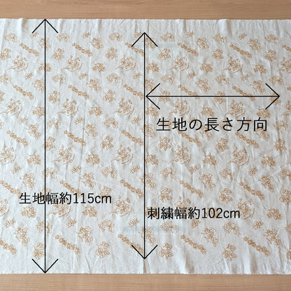 植物スケッチ  Botanical sketch / コットンリネン　3COLORS