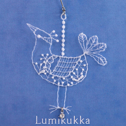 Lumikukka bird earrings