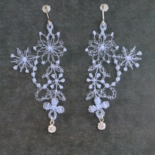 Lumikukka Halu Pieni Stone Blue gray (Both earrings)